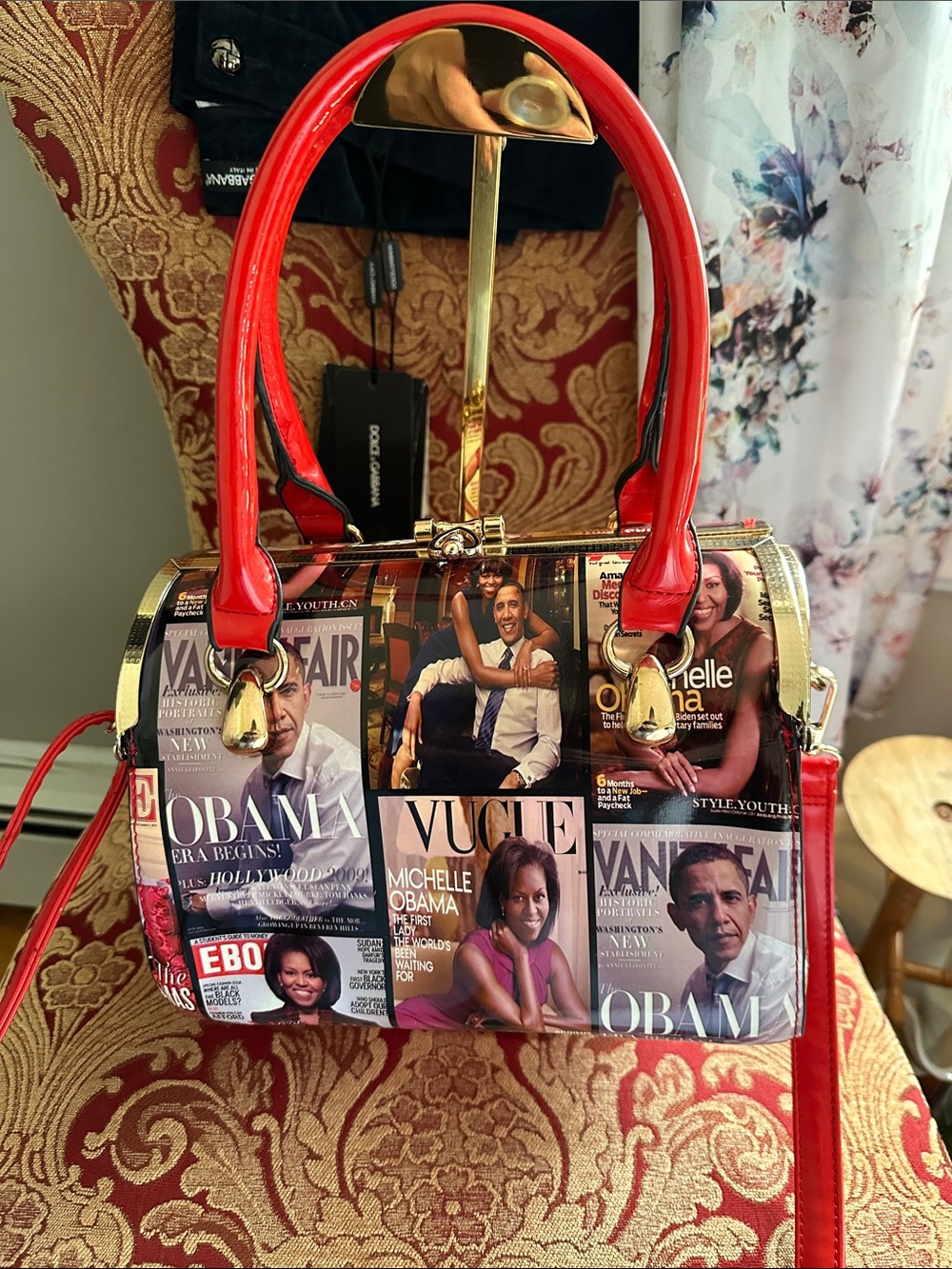 Michelle Obama Magazine Cover Handbag- Everyday Statement Bag - Picture 2 of 15